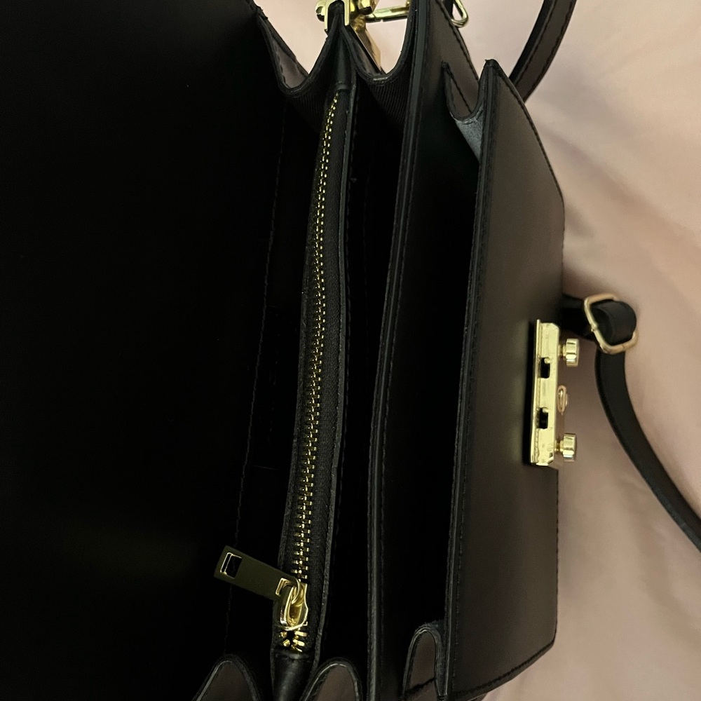 Vera Pelle black bag or crossbody bag - Picture 6 of 9